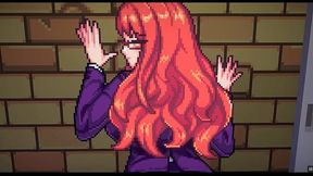 [Gallery Hentai PornPlay] Best hentai pixel sex scene with a red head girl wearing glasses