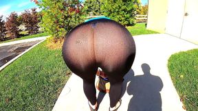 insanely transparent leggings - 43yo wife