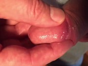 erotic glans massage with thumb
