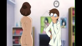 Androide hentai cambia de forma