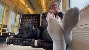 Train Foot Tease