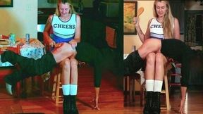 "Spanked by a Cheerleader" Pt 2 (Two Cams | Full Upper-Left & Straight Front Angles) [wmv]