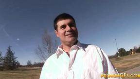 ”Bukkake babe covered in  creamy cum”