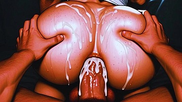 The gamer's live stream gets out of hand and turns into a massive online gay orgy. Anal sex with a gaping ass and cum dripping from the ass LIVE.