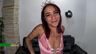 Dotado fudendo rabo de novinha iniciante - Gabriela Santos