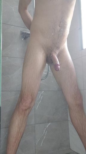 Shower handjob