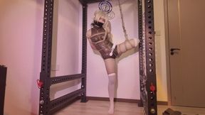 Latex-coated flying bird turntable placement and adjustment