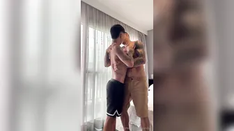Muscular Latino Yuri fucks petite twink bareback and breeds him