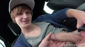Passionate Handjob Action with Antony Carter in the Car
