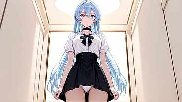 Esdeath came to buy new sexy lingerie and have some fun with a pink dildo. Esdeath hentai cosplay (AI-generated)