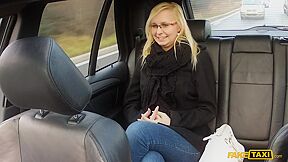 Nerdy Blonde Skunk In Glasses Gets Back At Cheating Boyfriend By Fucking Cabbie - Emily Sweet