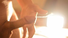 One Finger Stroking Ends With a One Finger Cumshot