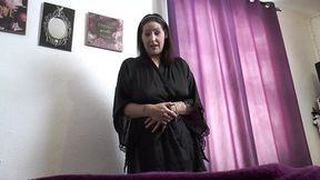 Excited big-titted MILF rides morning wood