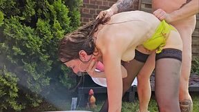 SUMMER ANAL FISTING VIBES Alice Maze Outdoor ASS FISTING, P KE like crazy whore, Multiple piss in mouth, DRINKS OWN PISS, and ROUGH Ass destruction [WET]