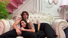 First-time movie with stepmom leads to a messy climax