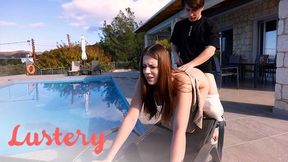 Cute Russian Amateurs Fucking By A Pool - Lust