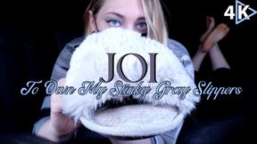 JOI to Own My Stinky Gray Slippers - 4K
