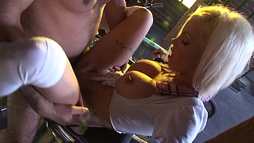 Delta White's Bit Tit Bounce In The Camera As She Is Fucked From Behind