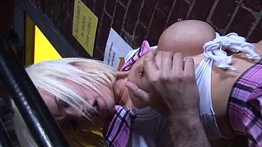 Delta White's Bit Tit Bounce In The Camera As She Is Fucked From Behind