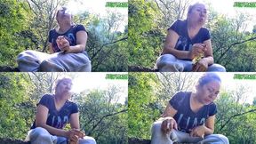 Fit Asian In the woods Smoking and Coughing volume 18 Non Nude ****mp4****