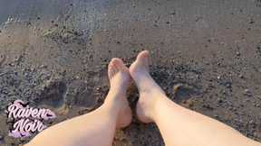 Sunrise Foot Worship on the Beach