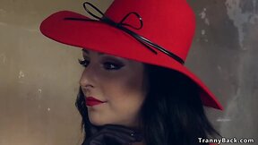 Tgirl in stockings anal fucks guy