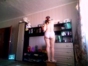 Peeping like a naked mother dancing dusting the music - MyNakedStepmother