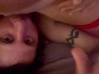 giiGii deepthroats my knob then cums on my face
