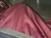 BULTO GRANDE DE MI PENE CON SHORTS VIOLETA 💜°U°💜