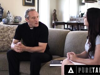 PURE TABOO Religious Teen Keira Croft Tries Anal Sex For The 1St Time With Her Priest