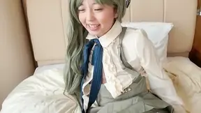 Cute JAV Girl's Naughty Cosplay Date Ends in Creamy creampie Delight!