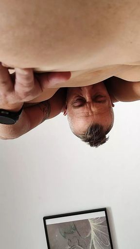 Pussy licking handjob from small cock