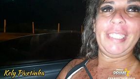 Sucking in the car on the street &mdash;  dogging with fans fully on RED