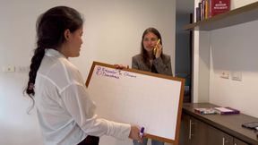 My Art Teacher Watches as Classmate and I Recover the Subject