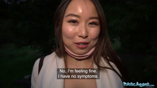 Public Agent Cheeky Asian wants to pay to fuck his massive fat cock