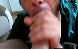 Turkish blindfolded blowjob mouthful ( turk agza bosalma )