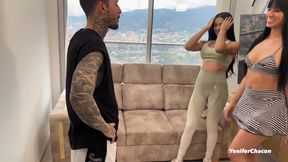 Two Hot Venezuelan Girls Fuck Their Personal Trainer