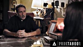 PURE TABOO Creepy Priest Convinces Sinful Bride Gia Paige To Submit In Exchange For Absolution