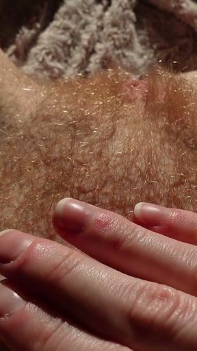 Showing You My Ginger Hairy Pussy Bush POV