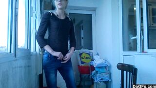 Sweet Swedish Teen (18+) Strips to the Beat