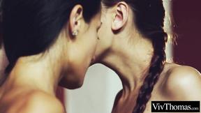 ”Three horny lezzies eat muff & finger each other hard & fast”