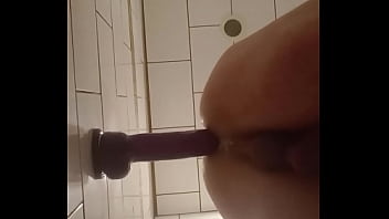 Wall riding a huge 8 inch cock like no tomorrow