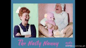 A very assertive Nanny with a penchant for humiliating men through baby treatment recalls the unfortunate plight of Dominic.  SPH, FemDom, Humiliation, scatalogical humour.   Remember to unmute.