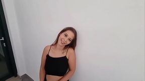 Sexy latina dancing on terraze
