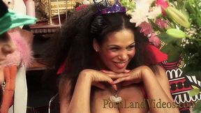 india and stacey saran in crazy orgy in alice wonderland