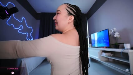 Asian Beauty Riding Dildo