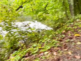 This babe was so excited that give me fellatio in forest - Tonny and Mia
