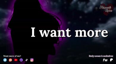 F4M wants your ears drenched in romantic whimpers and soft moans