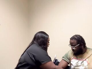 big beautiful woman DR/ WENCH NEARLY CAUGHT SUCKING ROD AT WORK