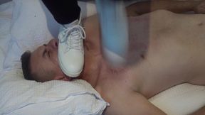 He Walks Over His Face with Boots